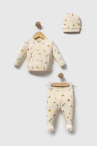 Organic Space Theme 3lü Zıbın Set